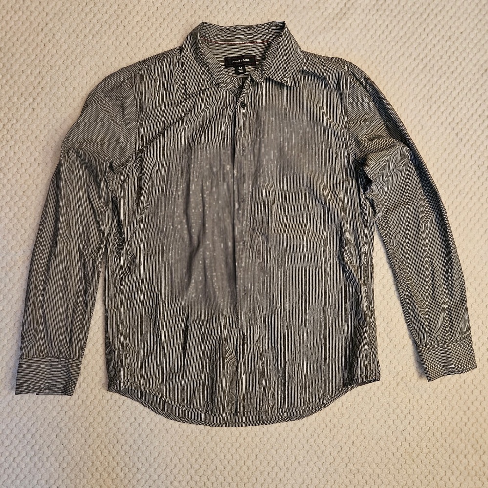 Adam Levine Striped Button Down Men's Shirt